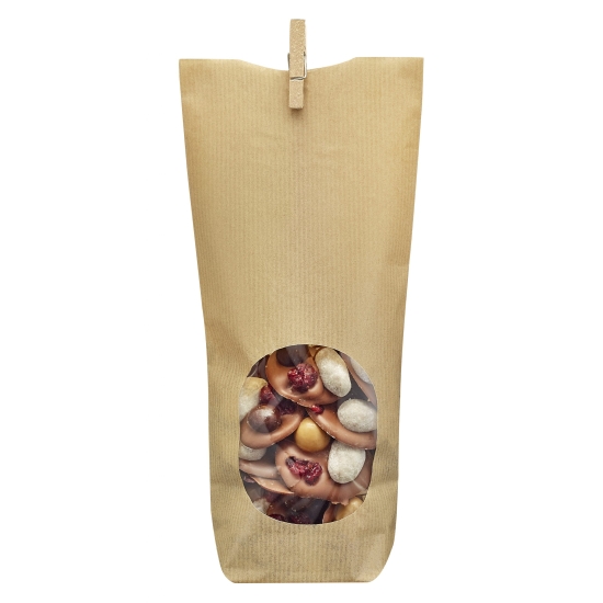 100 SACS CONFISERIE KRAFT A FENETRE